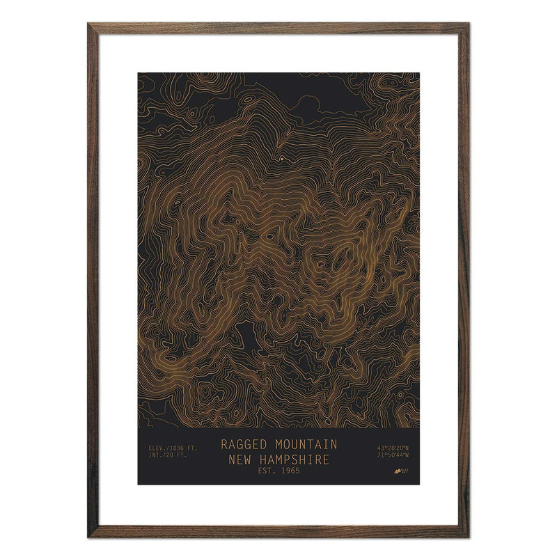 Ragged Mountain, New Hampshire - Muir Way - TOPO Series