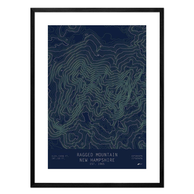 Ragged Mountain, New Hampshire - Muir Way - TOPO Series