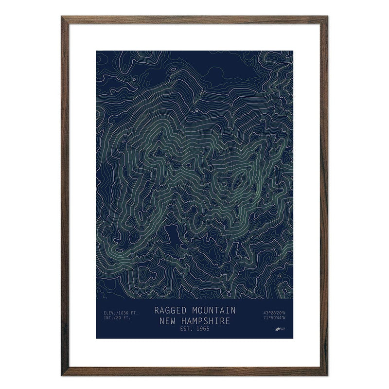 Ragged Mountain, New Hampshire - Muir Way - TOPO Series