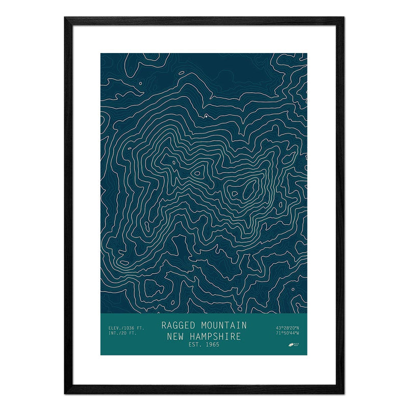 Ragged Mountain, New Hampshire - Muir Way - TOPO Series