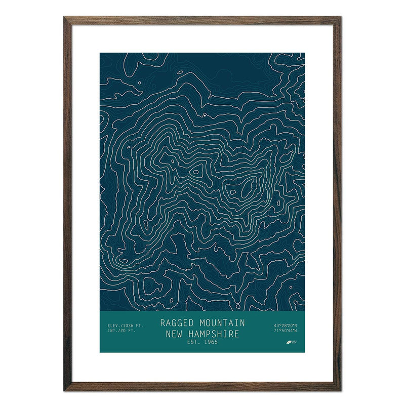 Ragged Mountain, New Hampshire - Muir Way - TOPO Series