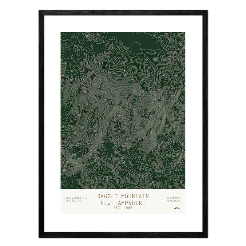 Ragged Mountain, New Hampshire - Muir Way - TOPO Series