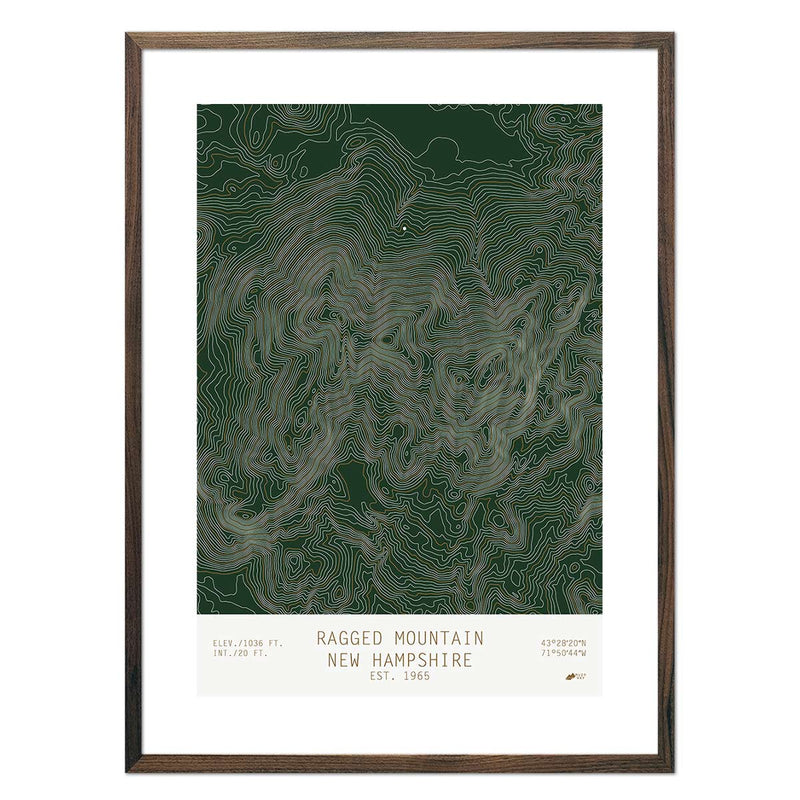Ragged Mountain, New Hampshire - Muir Way - TOPO Series