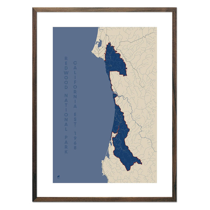 Redwood National Park Map - Muir Way - National Park