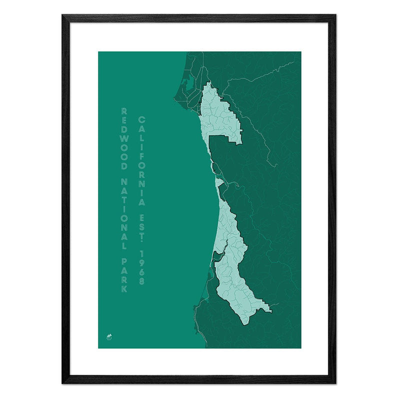 Redwood National Park Map - Muir Way - National Park