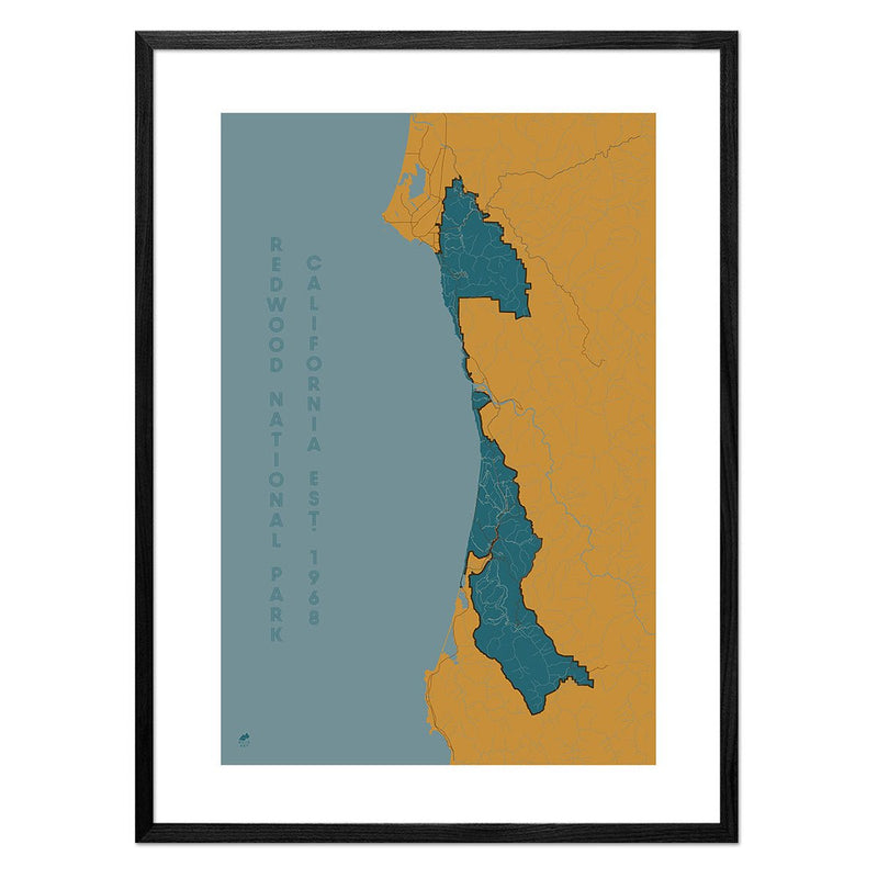 Redwood National Park Map - Muir Way - National Park