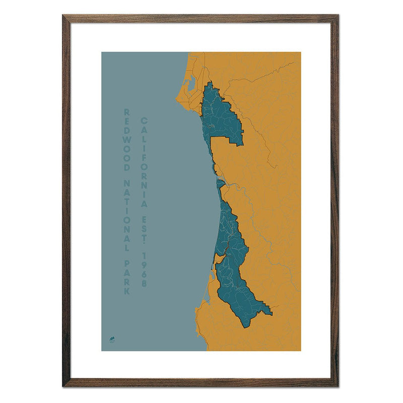 Redwood National Park Map - Muir Way - National Park