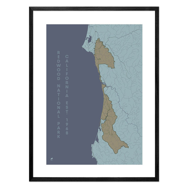 Redwood National Park Map - Muir Way - National Park