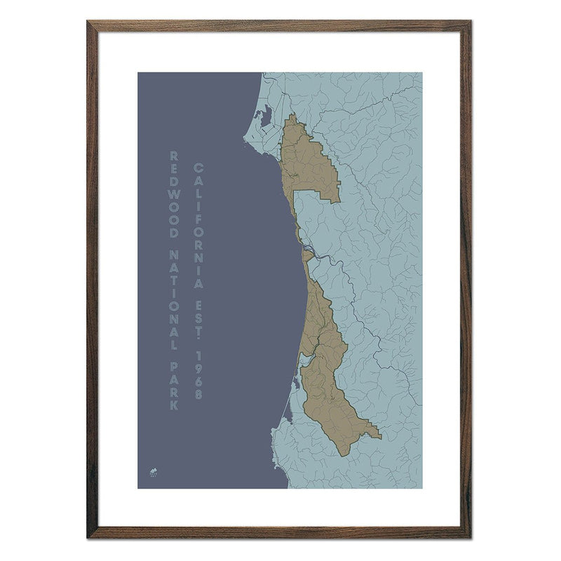 Redwood National Park Map - Muir Way - National Park