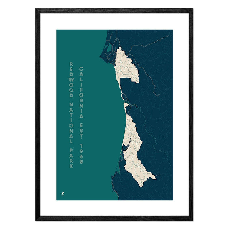 Redwood National Park Map - Muir Way - National Park