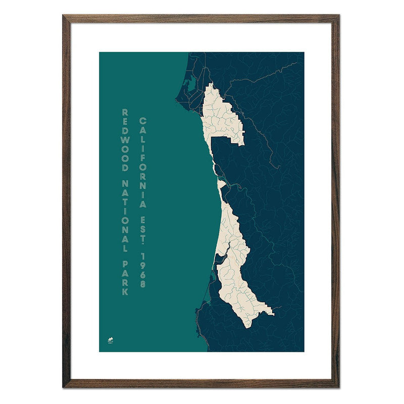 Redwood National Park Map - Muir Way - National Park