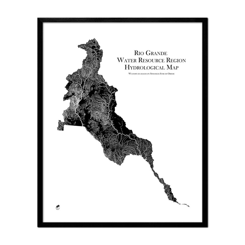 Rio Grande Regional Hydrological Map - Muir Way - Hydrology