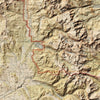 Rocky Mountain Relief Map