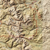 Rocky Mountain Shaded Relief Map