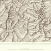 Rocky Mountains 1876 Topographic Map