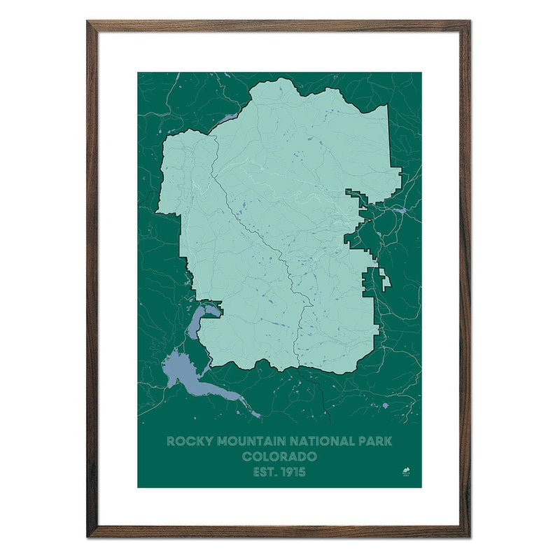 Rocky Mountain National Park Map - Muir Way - National Park