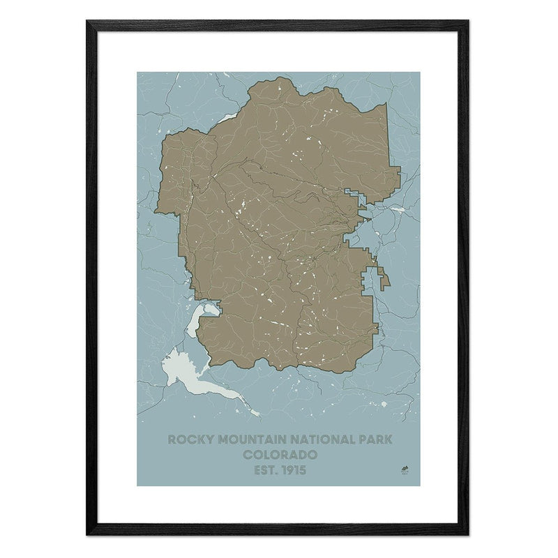Rocky Mountain National Park Map - Muir Way - National Park