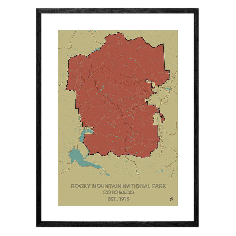 Rocky Mountain National Park Map - Muir Way - National Park