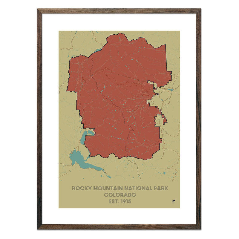 Rocky Mountain National Park Map - Muir Way - National Park