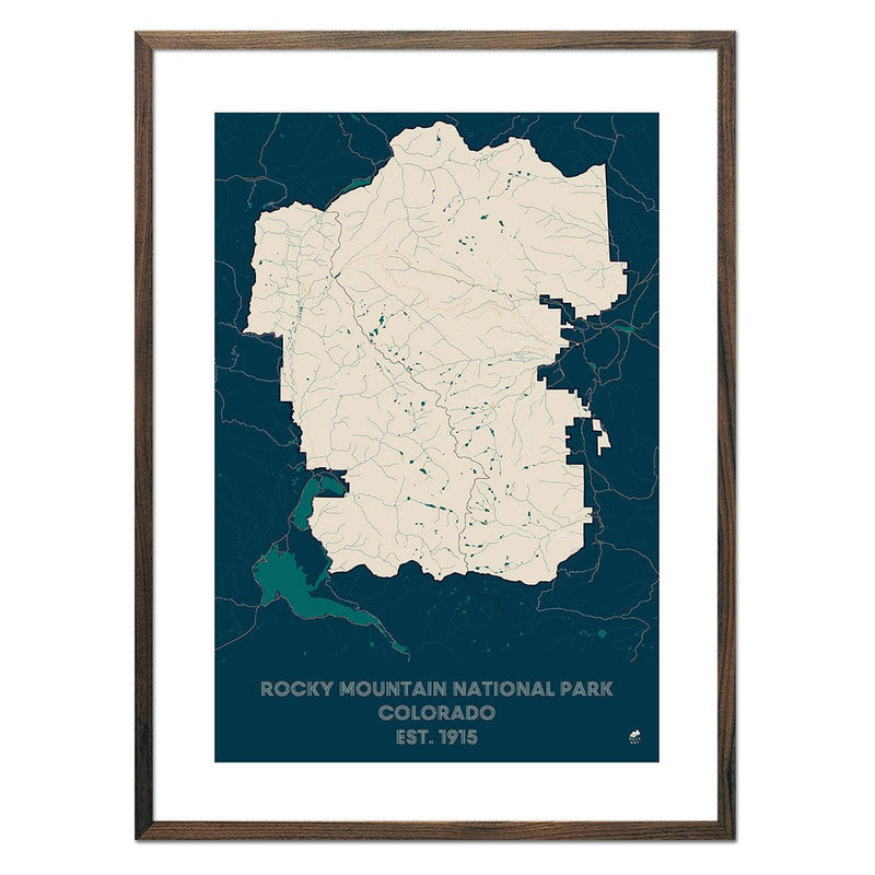 Rocky Mountain National Park Map - Muir Way - National Park