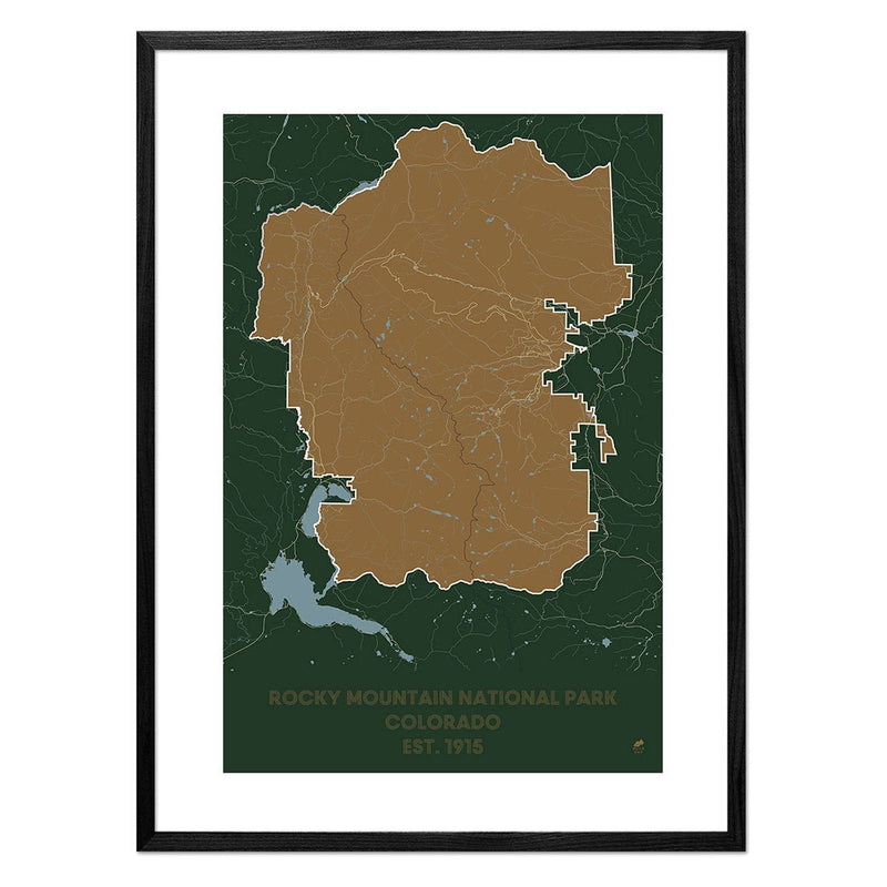 Rocky Mountain National Park Map - Muir Way - National Park