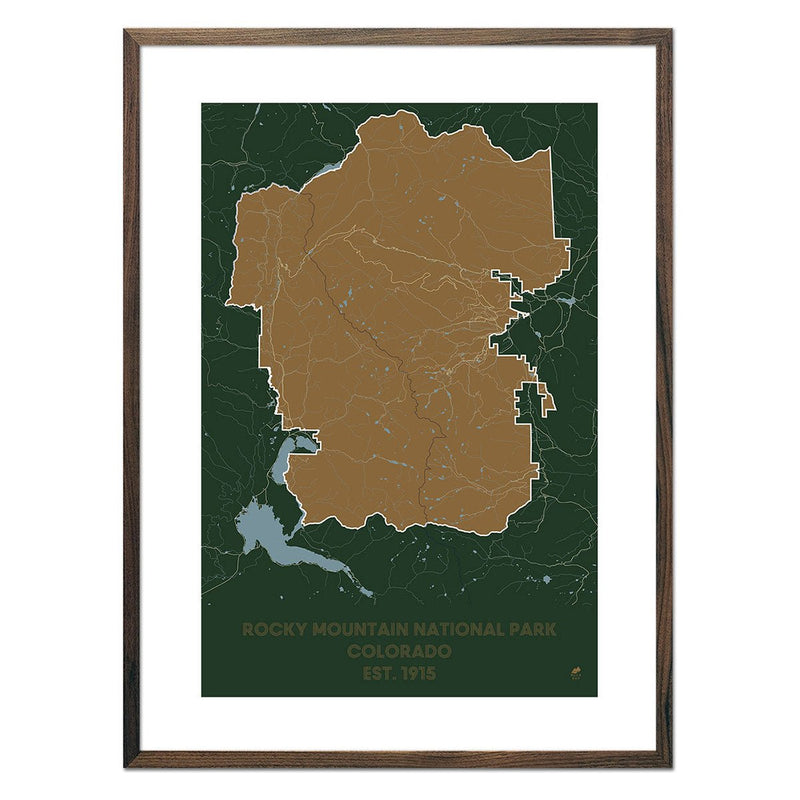 Rocky Mountain National Park Map - Muir Way - National Park