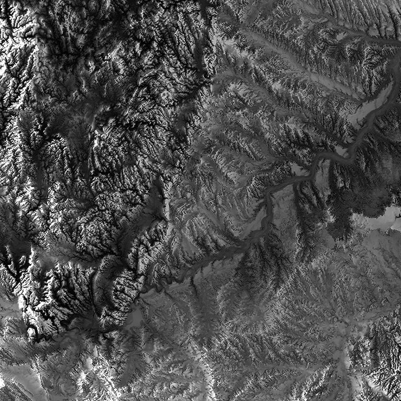 South Dakota Elevation Map - Muir Way - Elevation