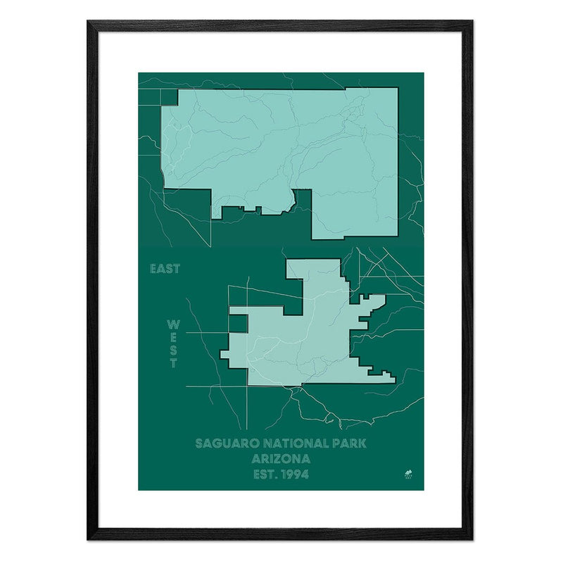 Saguaro National Park Map - Muir Way - National Park