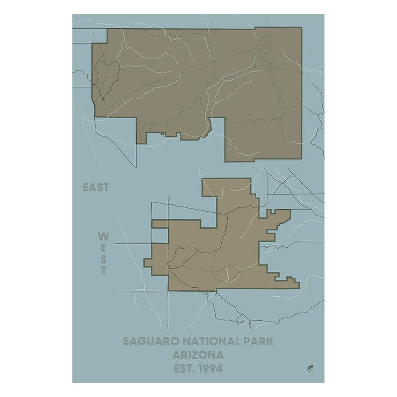 Saguaro National Park Map - Muir Way - National Park