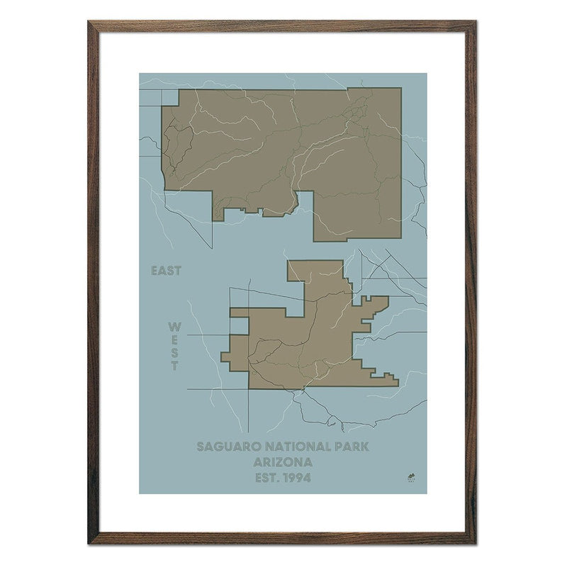 Saguaro National Park Map - Muir Way - National Park