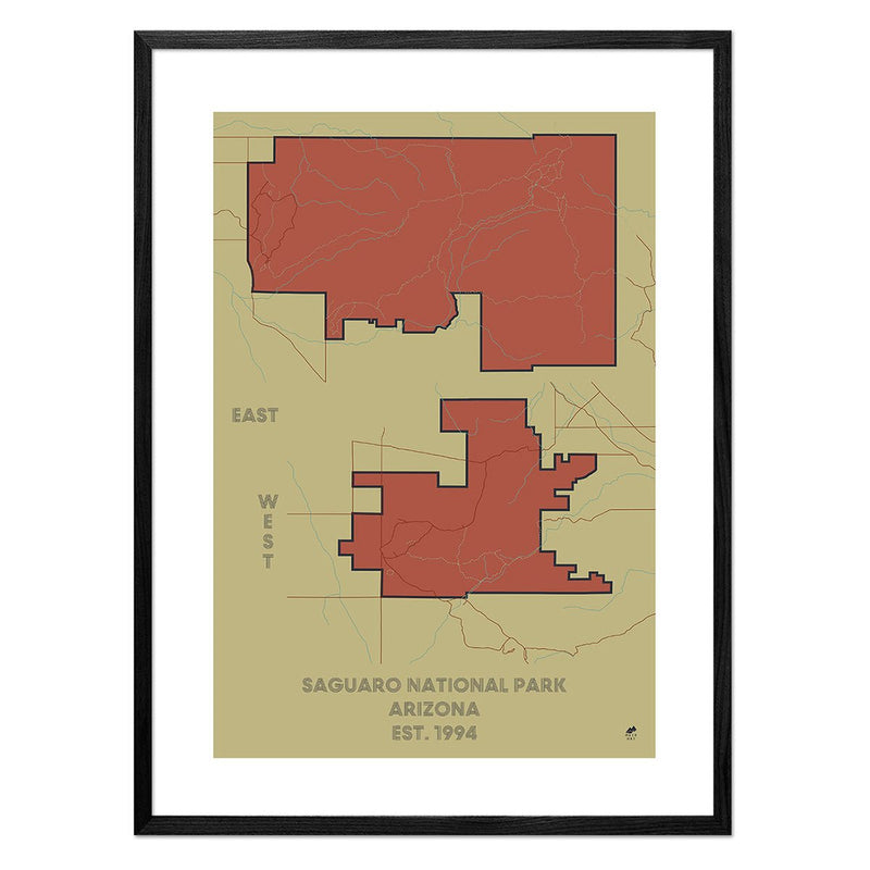 Saguaro National Park Map - Muir Way - National Park