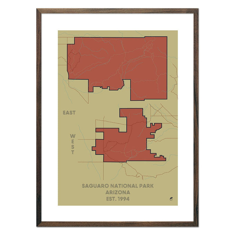 Saguaro National Park Map - Muir Way - National Park