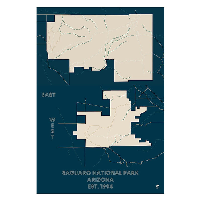 Saguaro National Park Map - Muir Way - National Park