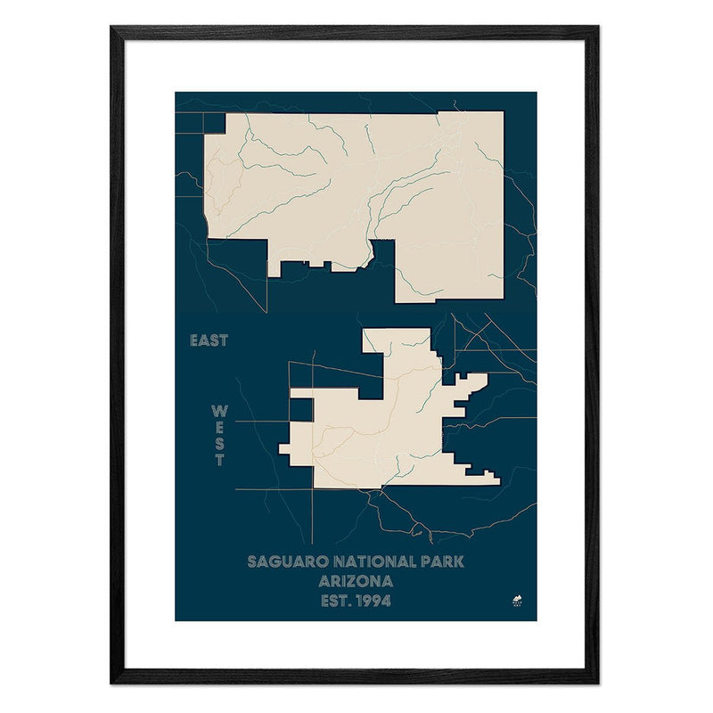 Saguaro National Park Map - Muir Way - National Park