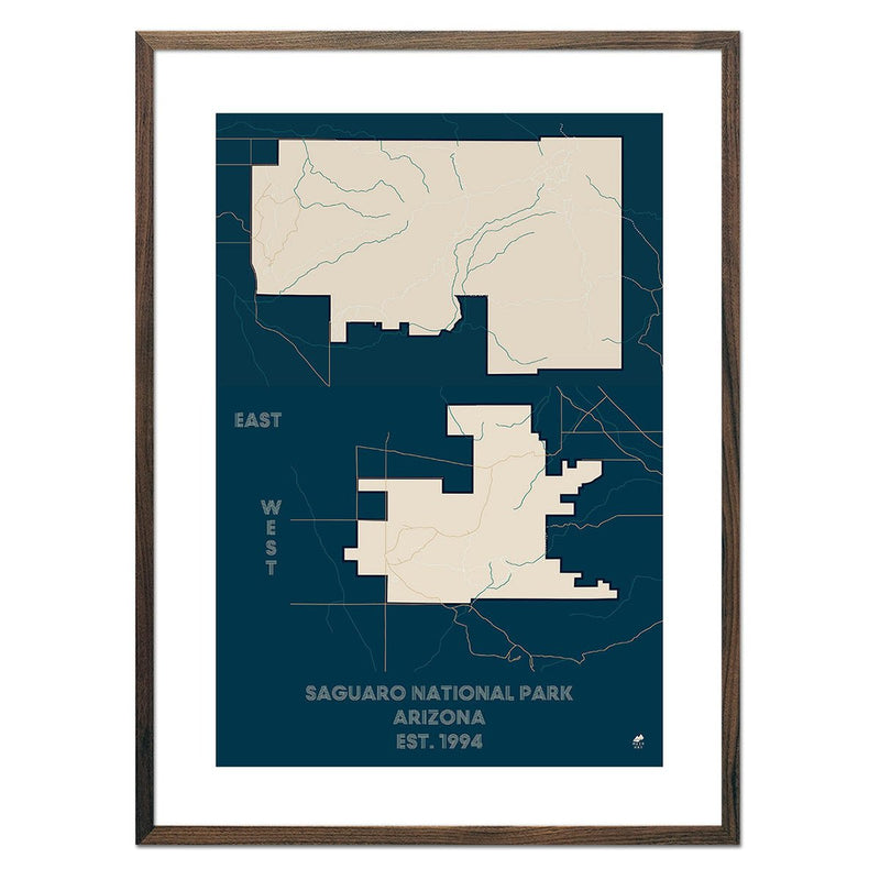 Saguaro National Park Map - Muir Way - National Park