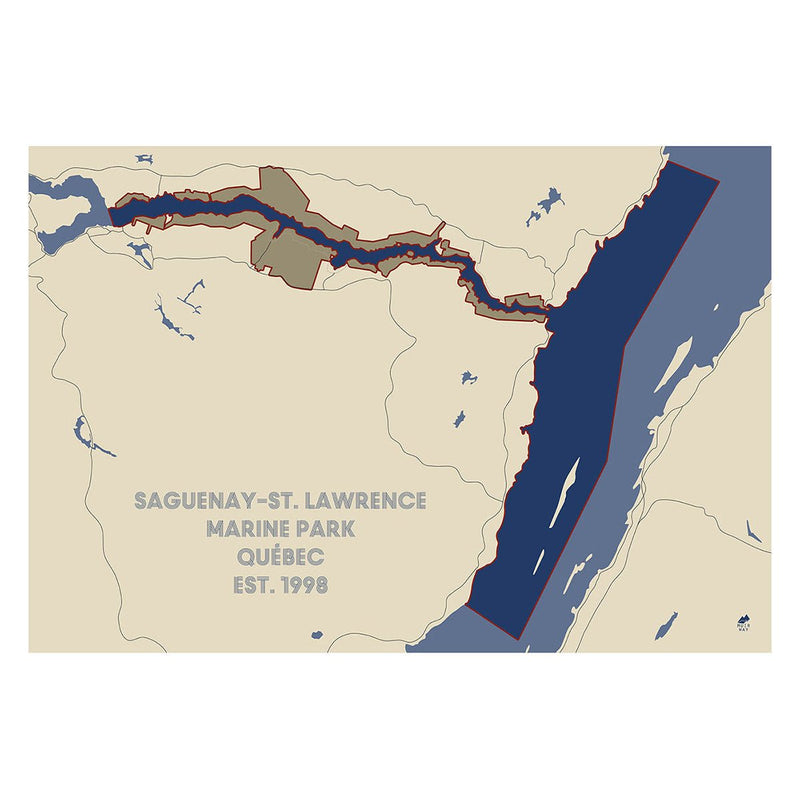 Saguenay and St. Lawrence Marine Park Map - Muir Way - National Park