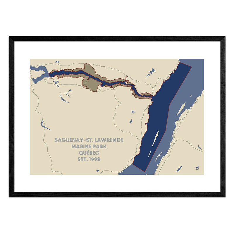 Saguenay and St. Lawrence Marine Park Map - Muir Way - National Park