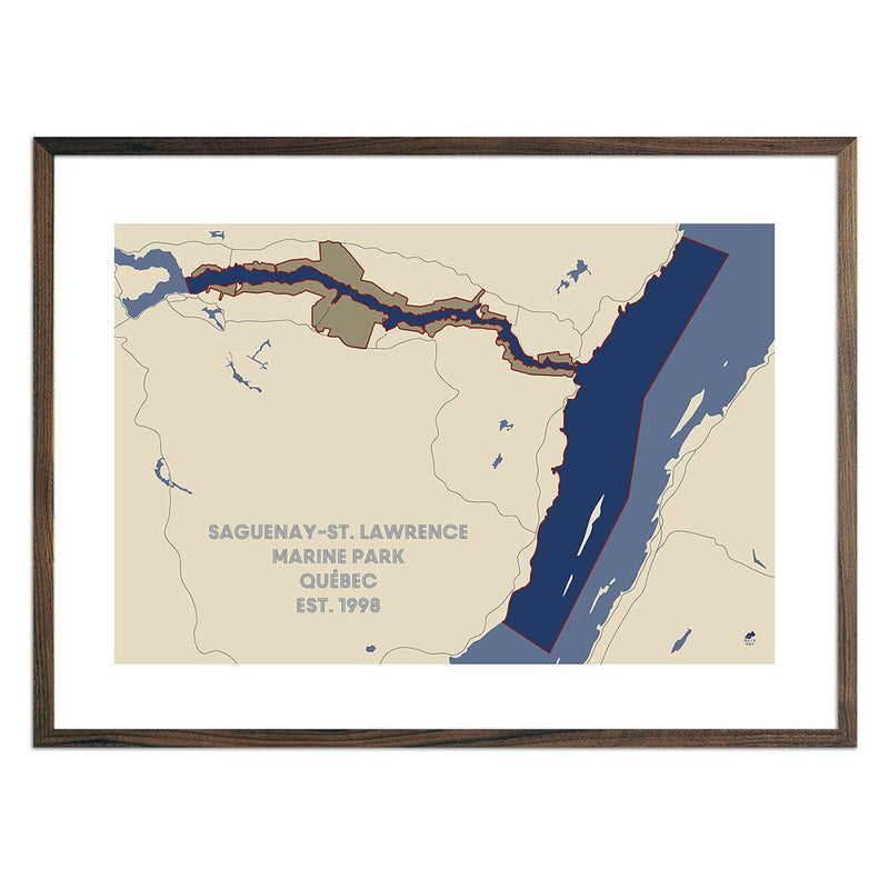 Saguenay and St. Lawrence Marine Park Map - Muir Way - National Park