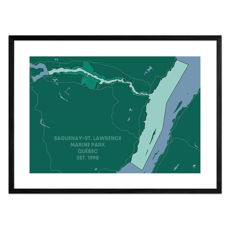 Saguenay and St. Lawrence Marine Park Map - Muir Way - National Park
