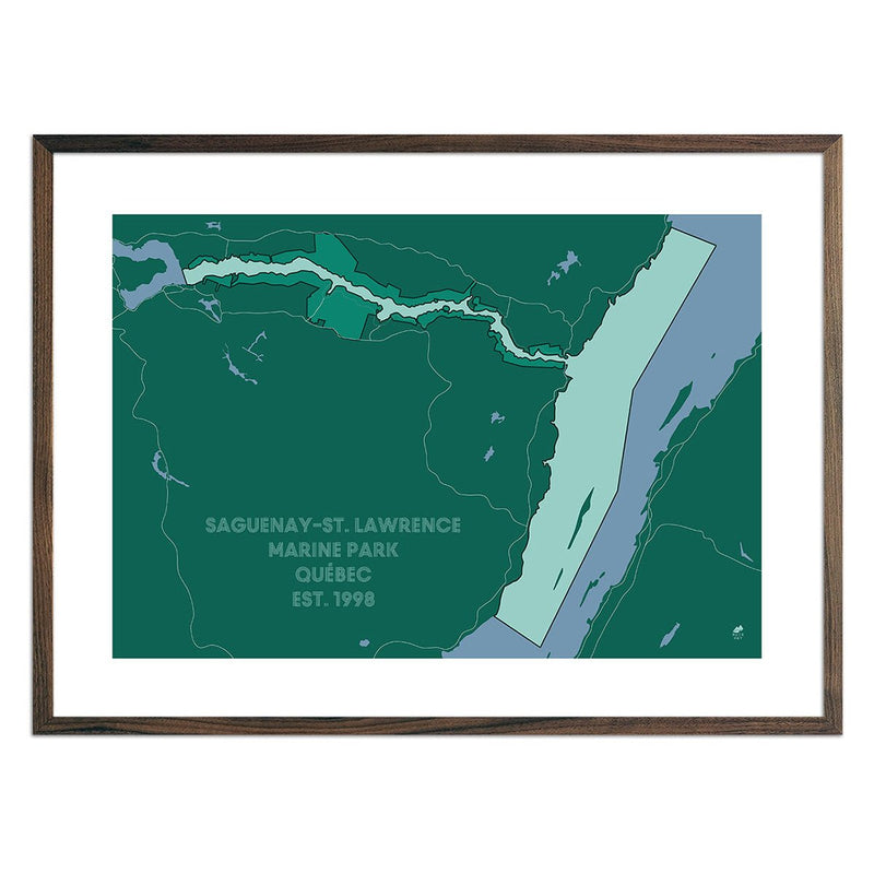 Saguenay and St. Lawrence Marine Park Map - Muir Way - National Park