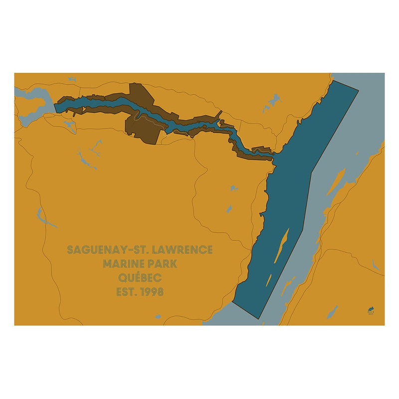 Saguenay and St. Lawrence Marine Park Map - Muir Way - National Park
