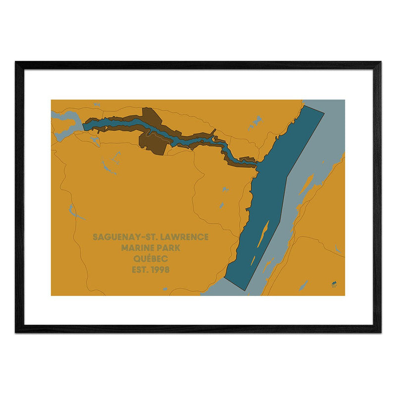 Saguenay and St. Lawrence Marine Park Map - Muir Way - National Park