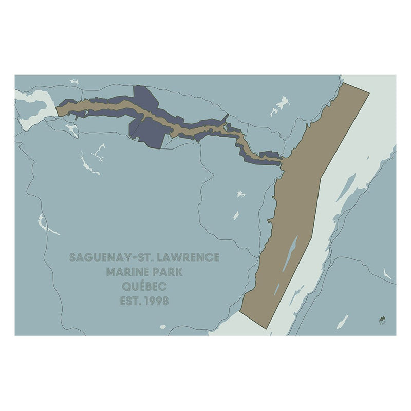 Saguenay and St. Lawrence Marine Park Map - Muir Way - National Park