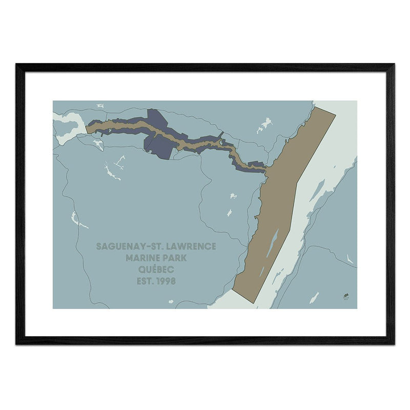Saguenay and St. Lawrence Marine Park Map - Muir Way - National Park