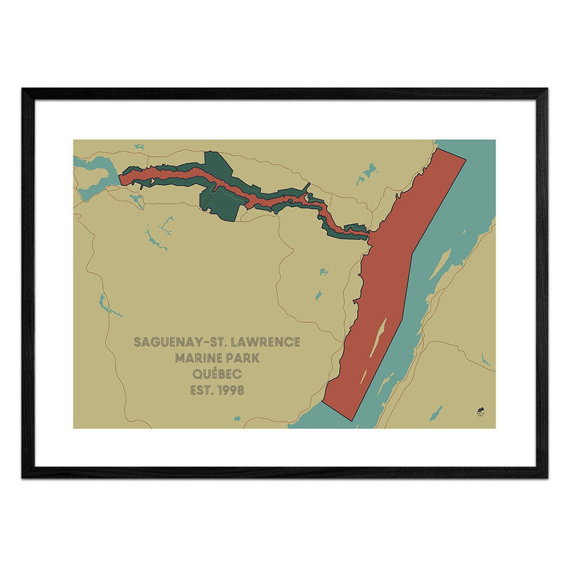 Saguenay and St. Lawrence Marine Park Map - Muir Way - National Park