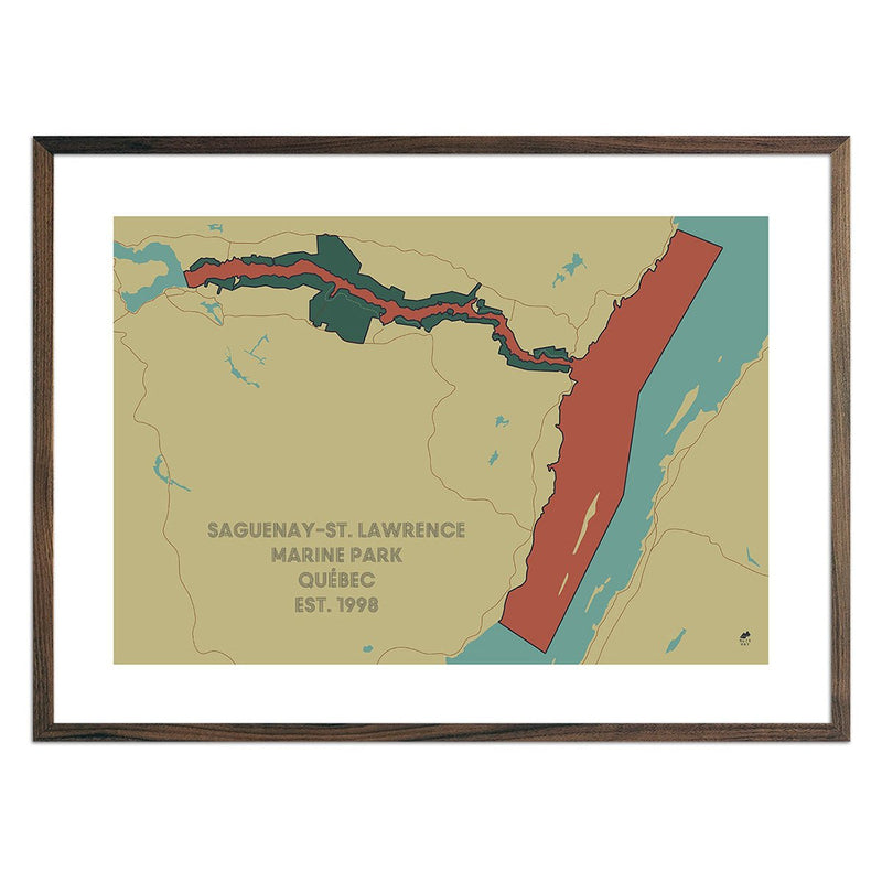 Saguenay and St. Lawrence Marine Park Map - Muir Way - National Park