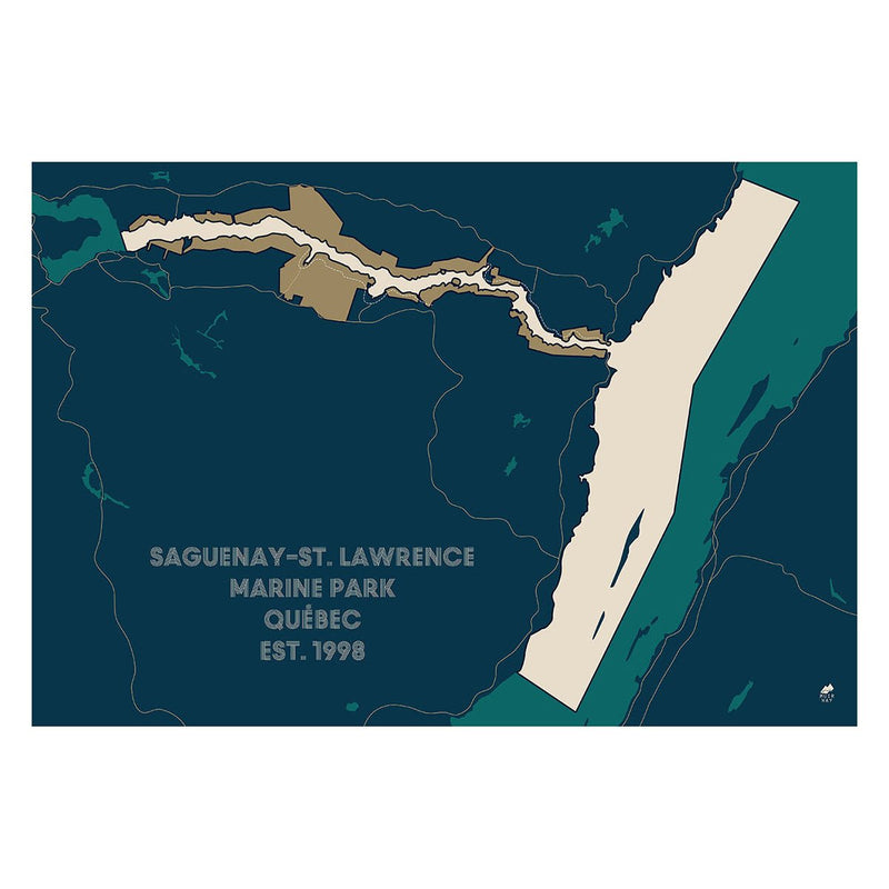 Saguenay and St. Lawrence Marine Park Map - Muir Way - National Park