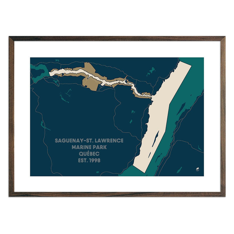 Saguenay and St. Lawrence Marine Park Map - Muir Way - National Park