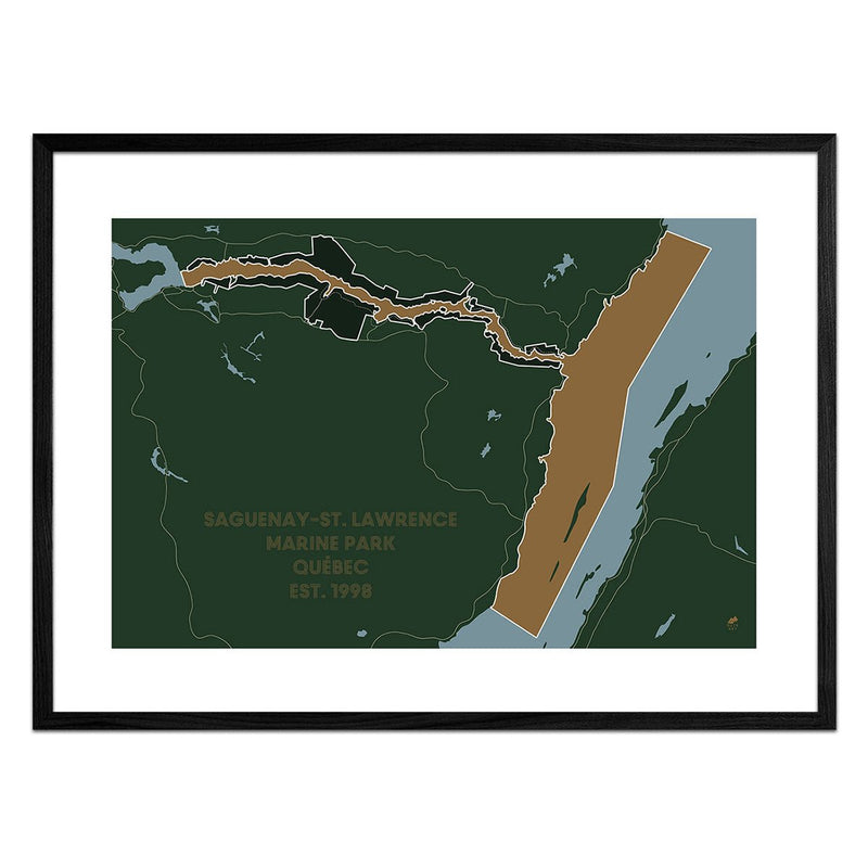 Saguenay and St. Lawrence Marine Park Map - Muir Way - National Park