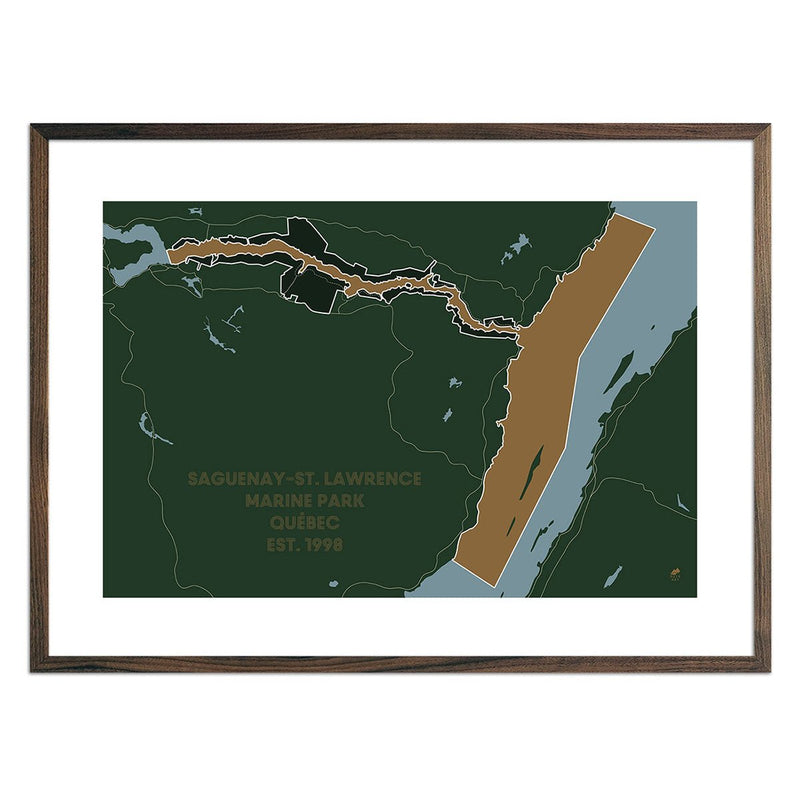 Saguenay and St. Lawrence Marine Park Map - Muir Way - National Park